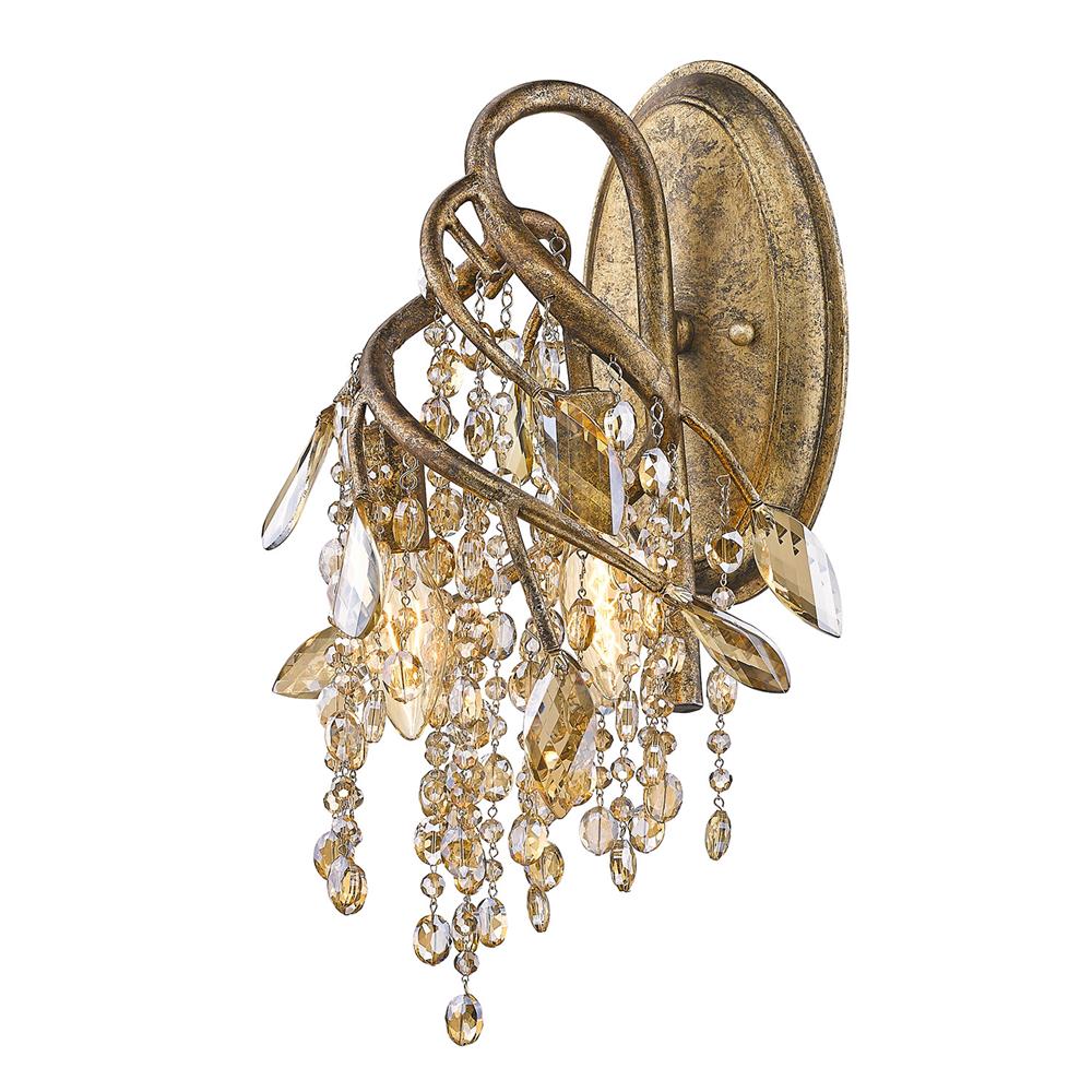 Golden Lighting 9903-WSC MG Autumn Twilight Wall Sconce in the Mystic Gold finish
